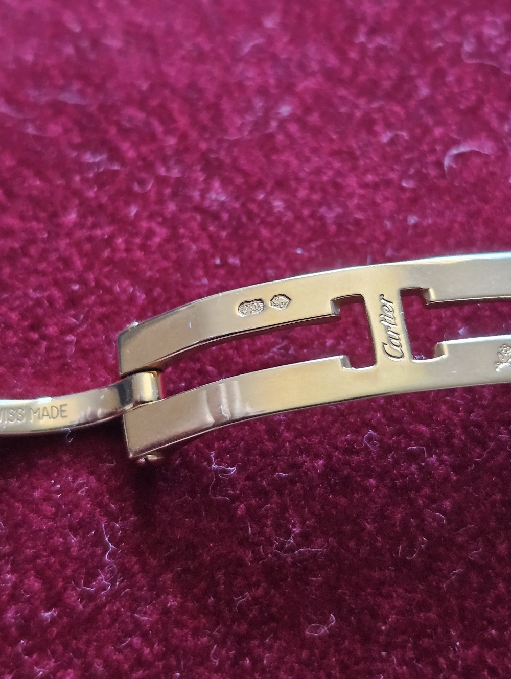Cartier 18K Gold Bracelet Part/clasp For Cartier Trinity 18K Cold Watch - Picture 7 of 13